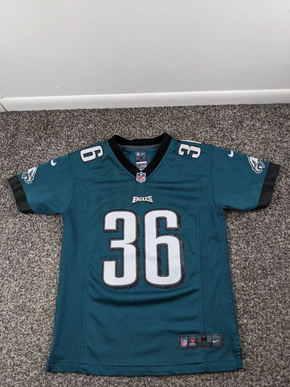 Philadelphia Eagles Jersey Nike On Field Jay Ajayi Green Youth Boys Medium